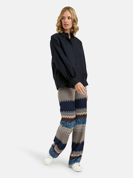 MILANO ITALY Damen Hose, dunkelblau