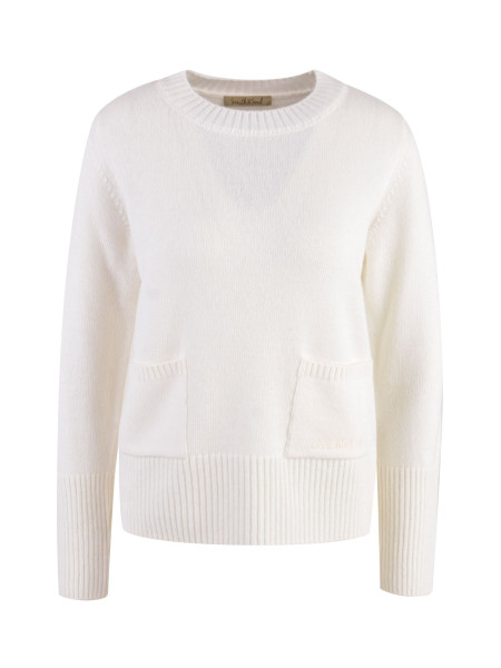 SMITH & SOUL Damen Pullover, weiß