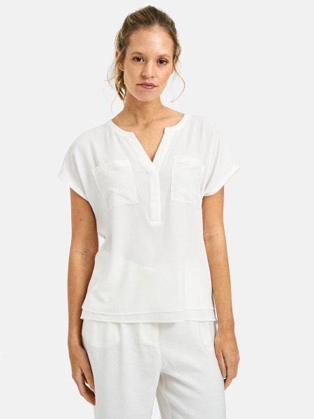 MILANO ITALY Damen Bluse, offwhite