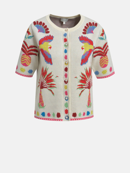 MILANO ITALY Damen Strickjacke, sand