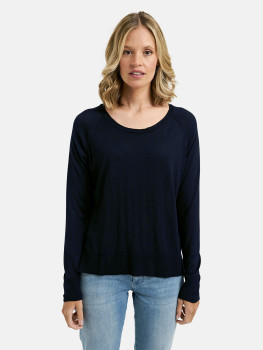 Vorschau: MILANO ITALY Damen Pullover, dunkelblau Vorschau: MILANO ITALY Damen Pullover, dunkelblau