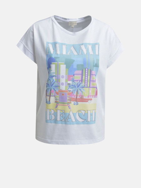 MILANO ITALY Damen T-Shirt, weiß
