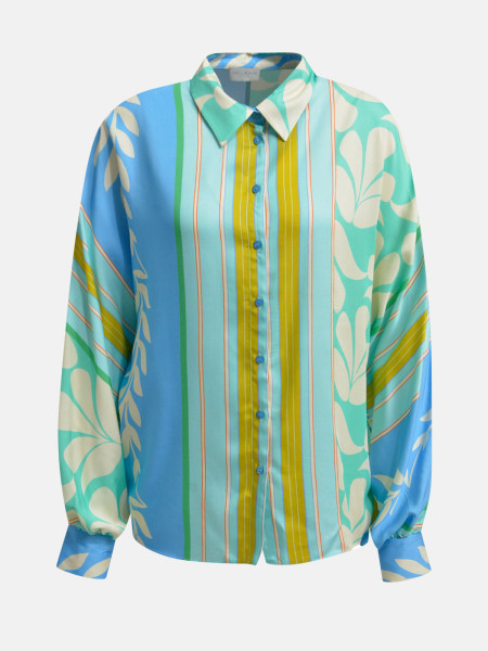 MILANO ITALY Damen Bluse, blau