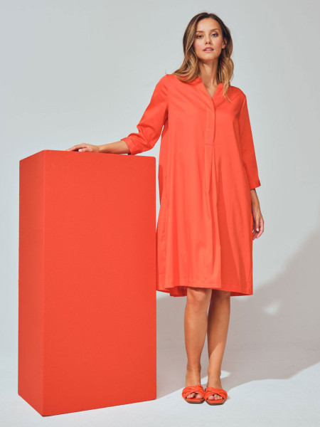 MILANO ITALY Damen Kleid, rotorange