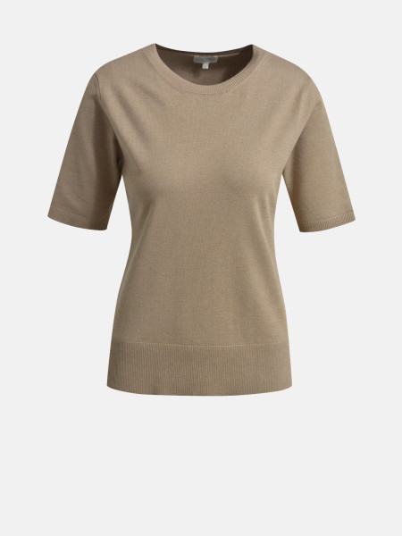 MILANO ITALY Damen Strickshirt, hellbraun