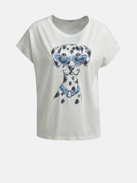 MILANO ITALY Damen T-Shirt, creme