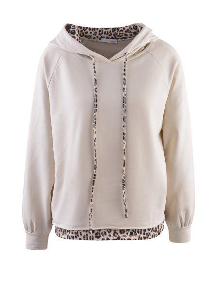 HEARTKISS Damen Sweatshirt, hellbeige