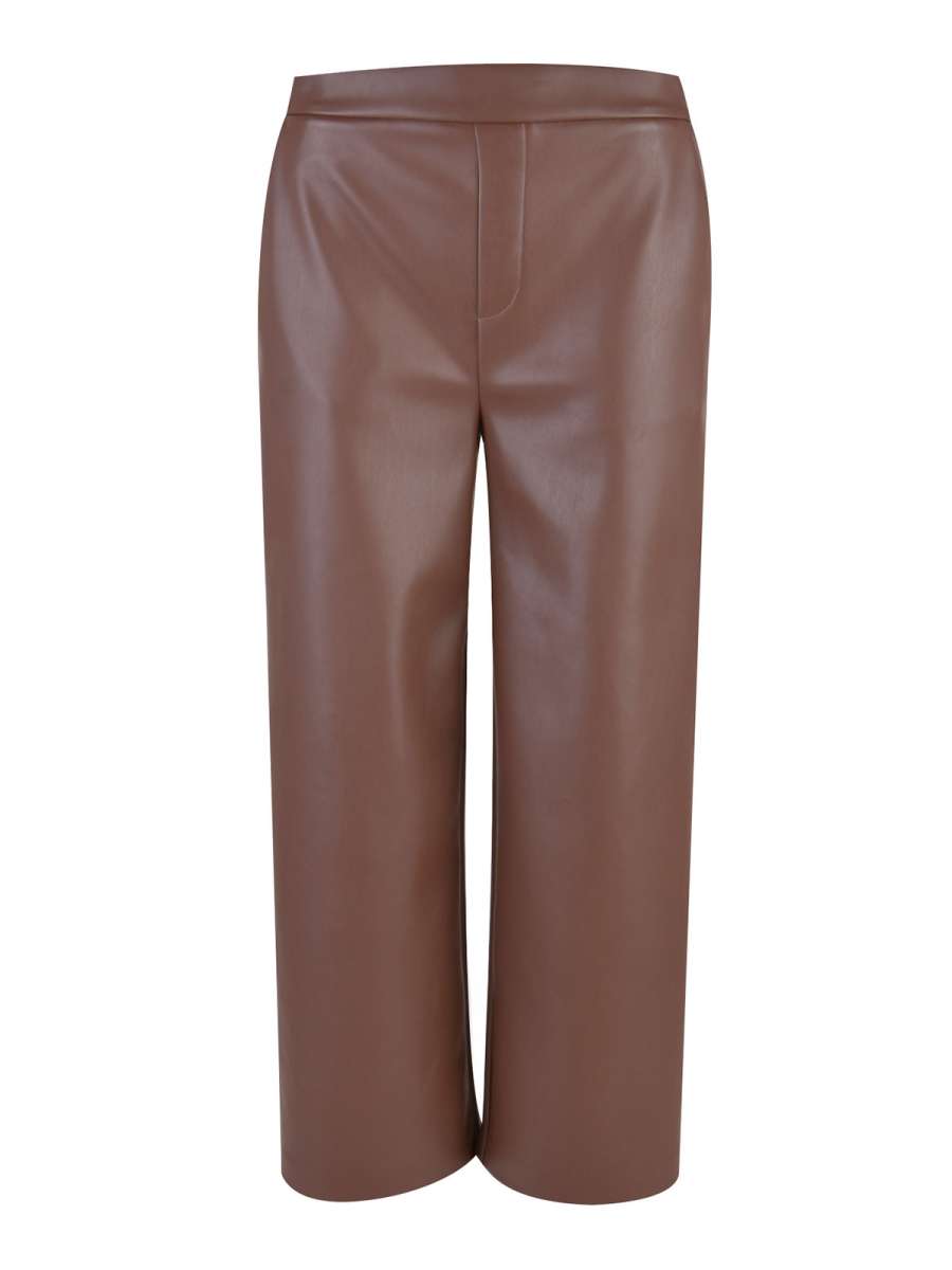 MILANO ITALY Hose Lederimitat braun