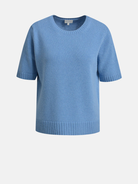 MILANO ITALY Damen Kurzarmpullover, blau
