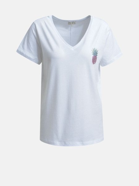 MILANO ITALY Damen T-Shirt, weiß