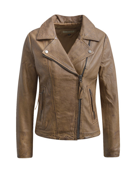 SMITH & SOUL Damen Lederjacke, braun