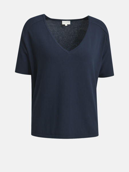 MILANO ITALY Damen Strickshirt, navy