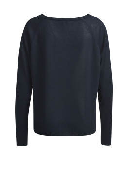 Vorschau: MILANO ITALY Damen Pullover, dunkelblau Vorschau: MILANO ITALY Damen Pullover, dunkelblau