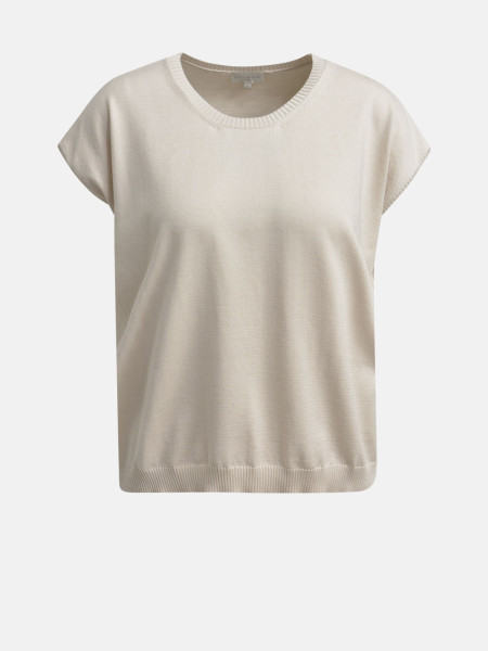 MILANO ITALY Damen Strickshirt, beige