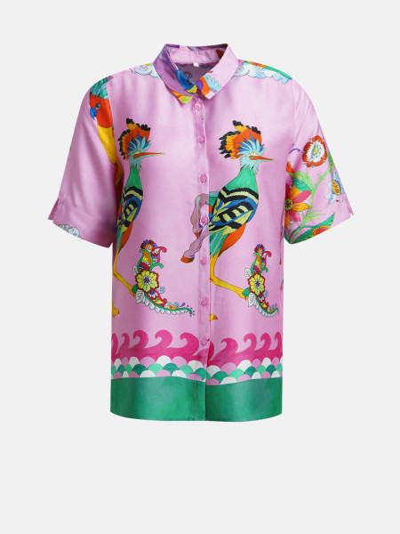 MILANO ITALY Damen Bluse, rosa