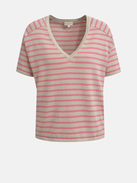 MILANO ITALY Damen Kurzarmpullover, rosa