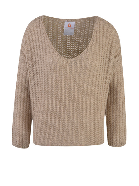 HEARTKISS Damen Pullover, braun