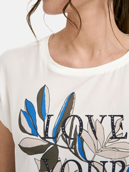 Vorschau: MILANO ITALY Damen T-Shirt, creme Vorschau: MILANO ITALY Damen T-Shirt, creme