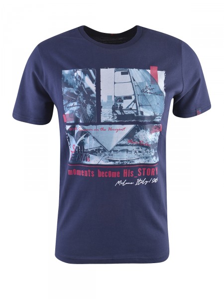 MILANO ITALY Herren T-Shirt, dunkelblau