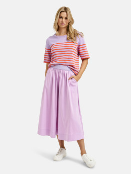 Vorschau: MILANO ITALY Damen Kurzarmpullover, lavendel Vorschau: MILANO ITALY Damen Kurzarmpullover, lavendel