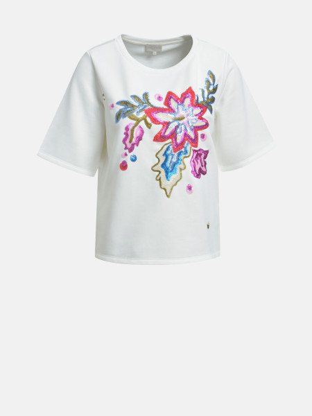 MILANO ITALY Damen Sweatshirt, offwhite