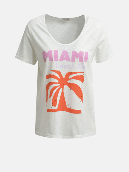 MILANO ITALY Damen T-Shirt, creme