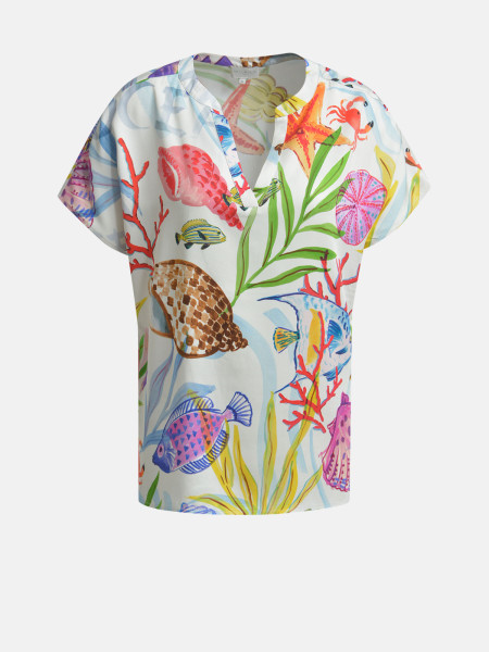 MILANO ITALY Damen Bluse, offwhite