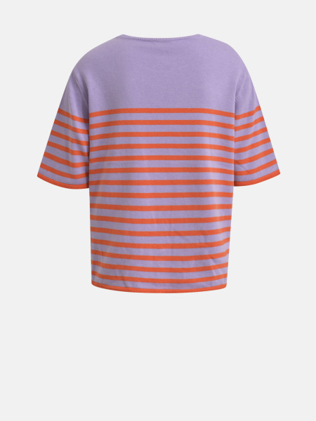 MILANO ITALY Damen Kurzarmpullover, lavendel