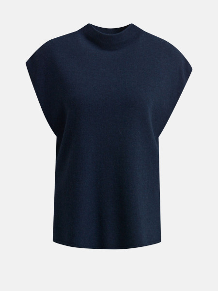 MILANO ITALY Damen Kurzarmpullover, navy