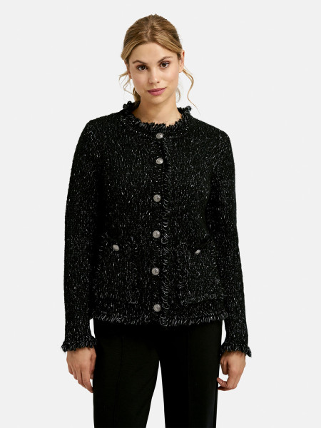 MILANO ITALY Damen Strickjacke, schwarz