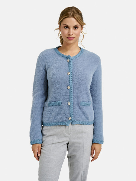 MILANO ITALY Damen Strickjacke, rauchblau