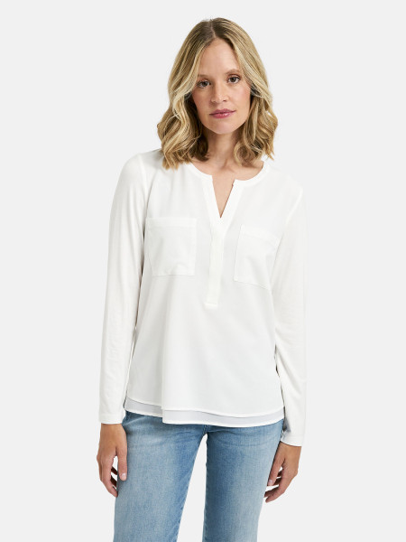 MILANO ITALY Damen Bluse, creme