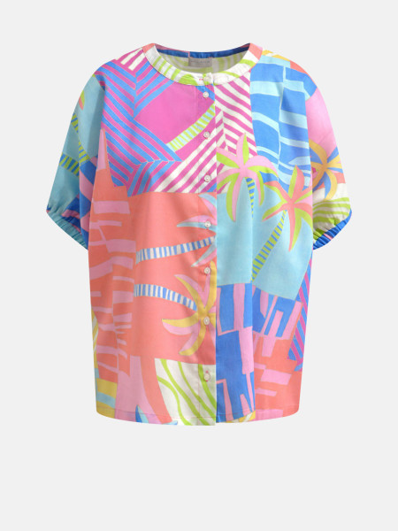MILANO ITALY Damen Bluse, blau
