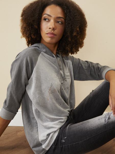 HEARTKISS Damen Sweatshirt, grau