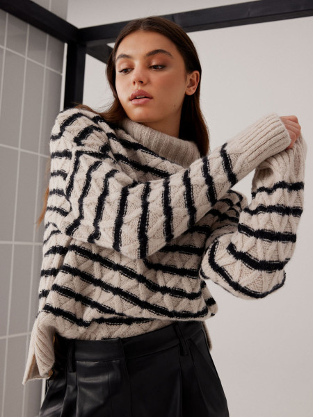 SMITH & SOUL Damen Pullover, beige