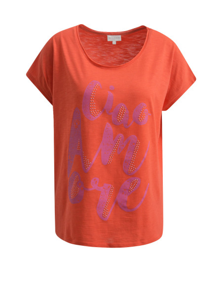 MILANO ITALY Damen T-Shirt, rotorange