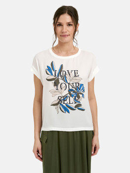 Vorschau: MILANO ITALY Damen T-Shirt, creme Vorschau: MILANO ITALY Damen T-Shirt, creme