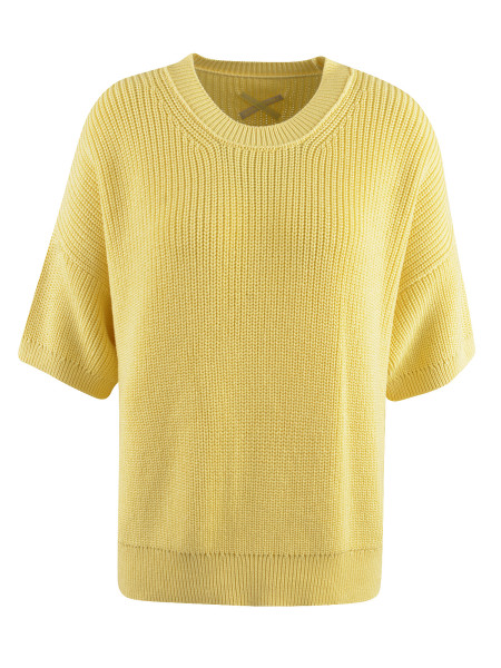 SMITH & SOUL Damen Kurzarmpullover, gelb