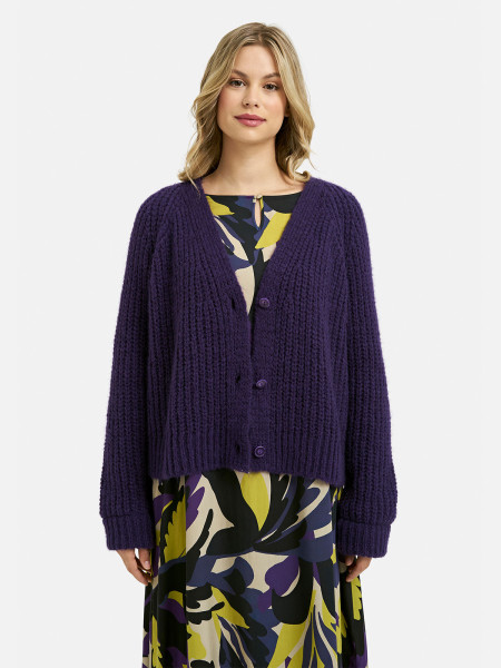 SMITH & SOUL Damen Strickjacke, lila