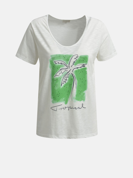 MILANO ITALY Damen T-Shirt, creme