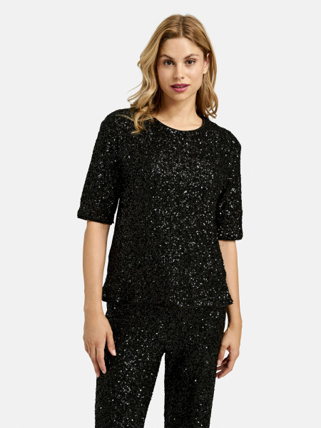 MILANO ITALY Damen T-Shirt, schwarz