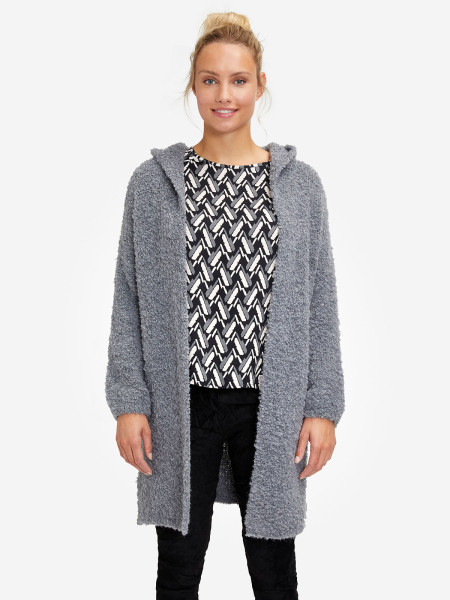 HEARTKISS Damen Strickjacke, grau