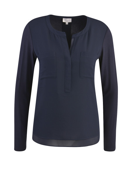 MILANO ITALY Damen Bluse, dunkelblau