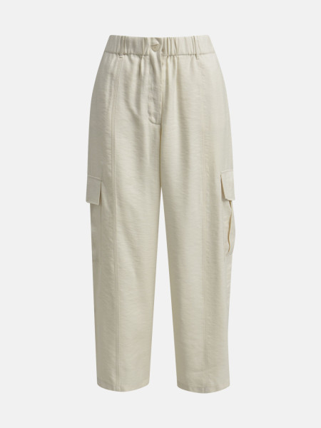 MILANO ITALY Damen Cargohose, creme