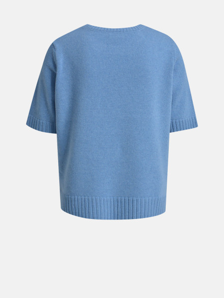 MILANO ITALY Damen Kurzarmpullover, blau