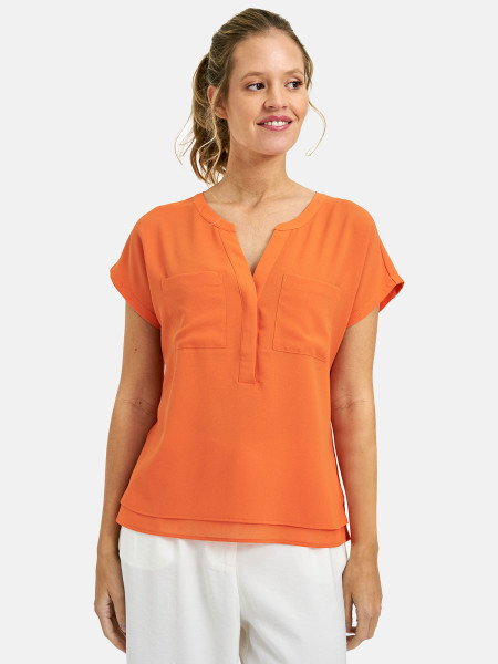 MILANO ITALY Damen Bluse, orange