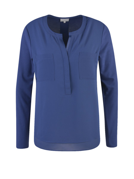 MILANO ITALY Damen Bluse, dunkelblau