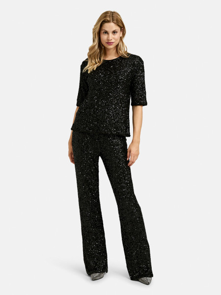 MILANO ITALY Damen Hose, schwarz