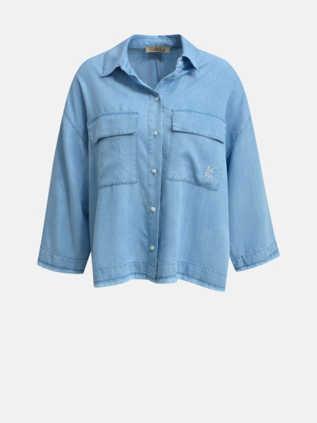 SMITH & SOUL Damen Bluse, jeansblau