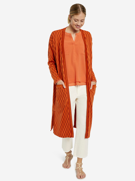 MILANO ITALY Damen Strickjacke, orange